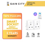 Tp-link Tapo P110 (2pk) Wifi Smart Plug (energy Monitoring) 2 Pack