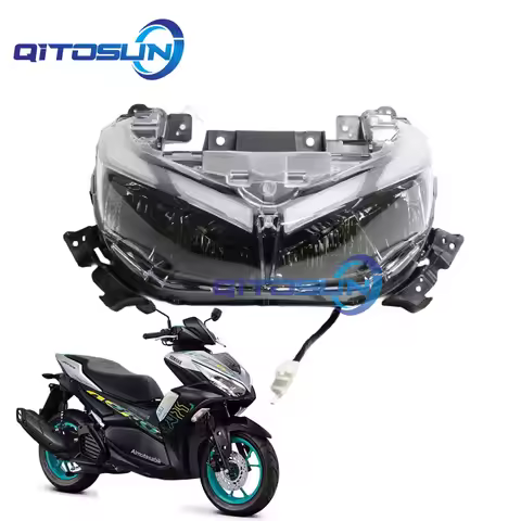 Motorcycle LED HeadLight Assembly Headlamp Fit For YAMAHA NVX155 AEROX155 AERON125 V2 Generation acc