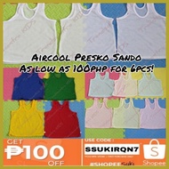☢ ✎ ▥ COD Baby Colored Aircool Presko Sando See Through Butas