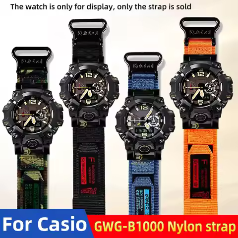 GWG-B1000 Nylon Watch band For Casio G-SHOCK 5713 GWG-B1000EC-1A Modified canvas strap Men's Bracele