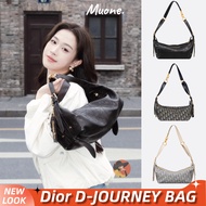 DIOR Small D-Journey Bag in Crinkled Calfskin Women's Handbags