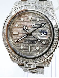 ROLEX /勞力士 格林尼治型II 116710LN 升級鑽石 #HK10723X