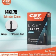 Cst Light Inner Tube Bicycle Inner Tube 14 x 1.75 2.125 14x1.75-2.125 inch Sv Schrader Kids Bmx Mtb