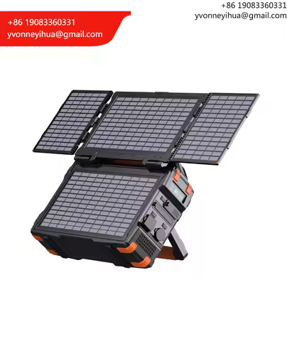 Warehouse 300W Portable Power Station With Large 3C Battery And Solar Panel PWM Controller External