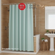 SWITZERLAND shower curtain, turquoise, 180x200 cm