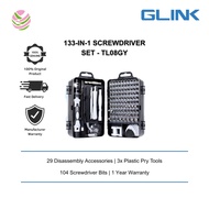 Glink 133-IN-1 Multifunctional Screwdriver Set Leather Precision Tool Screw for PC Glasses Mobile Ph