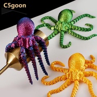 C5GOON 3D Printed Octopus Vibrant Ornament Toy Adjustable Joint Home Office Decoration Birthday Fest