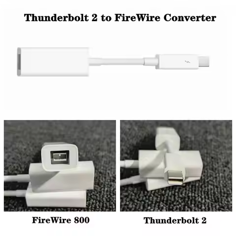 13cm Thunderbolt-2 to FireWire-800 Adapter Thunderbolt to Fire 1394B, Suitable for MAC Computers Equ