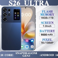 26 Ultra Flagship Smartphone 108MP Camera 7.3" FHD 16GB+1TB Photography Phone, Gaming Smartphone Fla