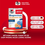 Viên uống bổ sung Canxi phòng ngừa loãng xương Doppelherz Magnesium + Calcium + D3 (Hộp 30 viên)