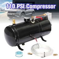 24V Compressor Electric Air Compressor 3 Liters Tank Capacity Bicycles Tire110 PSI Air Horn Pump Train Truck Trailer 1 PC