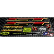 Gt tempest bicycle replacement decals sticker