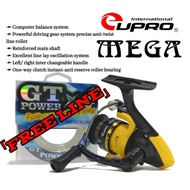 EUPRO MEGA SPINNING FISHING REEL FREE LINE