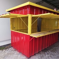 booth container/gerobak kontainer/warung kontainer - 18m x 12m