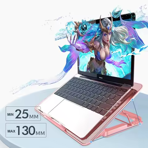 Laptop Cooling Base Cooling Pad Adjustable Holder Notebook Support With Six Fans For Macbook Noteboo