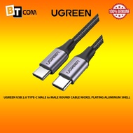 UGREEN USB 2.0 TYPE-C MALE to MALE ROUND CABLE NICKEL PLATING ALUMINUM SHELL 1M UG-US261-50150