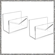 [feidan33.ph] Clear Mail Organizer 2Pcs Acrylic Vertical File and Letter Holder for Desk Light-Weigh
