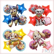 ♦ Party Decoration - Balloons ♦ 5Pcs/set PAW Patrol Balloons Chase Marshall Skye Rubble Decor Balloons Happy Birthday Party Foil Balloons Party Supplies