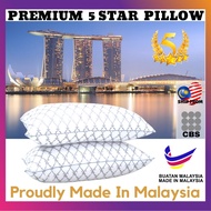 CBS High-end 5 Star Hotel Medium Pillow Soft Yet Firm Bedding Cotton Polyester Fibre Pillow Bantal