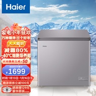 海尔（Haier）200升-40℃智控低霜商用家用冰柜 冷藏柜冷冻柜母乳囤货小冰柜家用小型冰箱冷柜BC/BD-200GHEPC