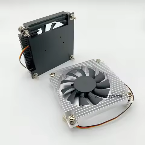 Ultra-thin Machine 1155/1200cpu Radiator 15mm Hollow Temperature Control Fan Silent ITX Main Board D