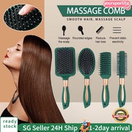🔥SG STOCK🔥Salon Anti Static Massage Combs Hair Brushes Scalp Volume air Cushion Comb airbag Comb 气垫梳