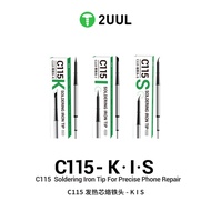 2UUL C115-I/S/K Soldering Iron Tip Precision Rapid Heating Core for SUGUN GVM T115 C115 Solder Stati