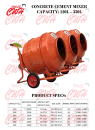 230L-800L ELETRIC / PETROL ENGINE CEMENT CONCRETE Mixer MESEN Mesin Bancuh Simen KONKRIT HISAKI DAEW