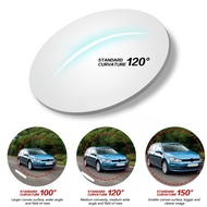 2Pc Universal Car Blind Spot Mirror Frameless 360 Degree Rotatable Wide Angle Parking Auxiliary Mirr