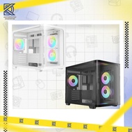 OCYPUS IOTA C50 CURVE ARGB DIGITAL - M-ATX PC CASE INCLUDES 3 ARGB FAN 120mm