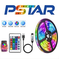 Led Strip Lights Music Sync Rgb App Control 5V Usb for Tv Backlight Holiday Bedroom Decor