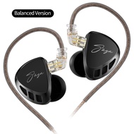 KZ Saga In Ear Earphones Two Different Tuning Music Headphones HiFi Stereo Bass Earbuds Sport Gaming