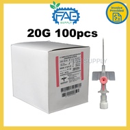 Hospitech IV Cannula Plus With Injection Valve & Radiopaque Catheter 14G 16G 18G 20G 22G 24G 100pcs/