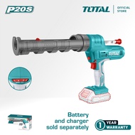 TOTAL Tools Cordless Caulking Gun + Battery + Charger (20V / 3700N) TCGLI2001