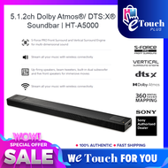 Sony [ HT-A5000 ] A Series Premium Soundbar 5.1.2ch 8k/4k 360 Spatial Sound Mapping Soundbar for surround sound Home theatre system with Dolby Atmos (Bluetooth, HDMI eArc &amp; Optical Connectivity)