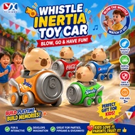 Capybara Inertia Whistle Car Children's Toy Cartoon Animal Whistle Tank Car Puzzle Inertia Toy Car