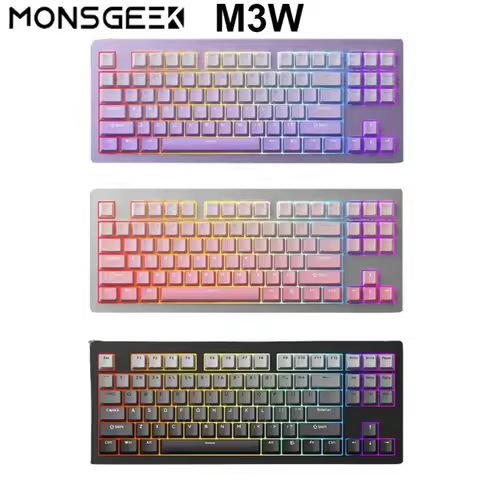 Monsgeek M3w Mechanical Keyboard The Third Mock Examination Bluetooth Wireless 2.4g Wireless Rgb Gas