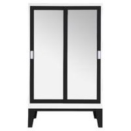 ตู้เสื้อผ้าเหล็กบานเลื่อนกระจกเงา KIOSK WD-05 120 ซม. สีดำ (1087381)