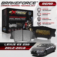 BrakeForce Extreme Carbon Ceramic Rear Brake Pads For Lexus ES 250 2012 Up To 2018 Model