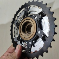 Sprocket Gear Gir Megarange 8 Speed Oxo Cp Model Ulir Drat Sepeda