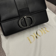 Dior 30 Montaigne 蒙田30 so black黑色肩背斜背包