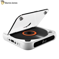Bluetooth-Compatible CD Player A-B Repeat Mini CD Player 1200 MAh Battery CD Music Player Gift For Friend Family Student