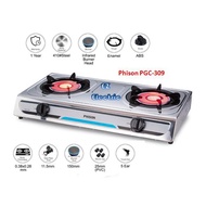 Phison PGC-309 InfraRed Double Gas Cooker/Gas Stove (Stainless Steel)