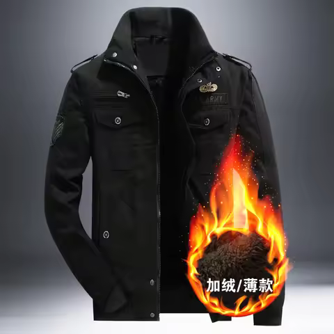 winter Men's Warm Fleece Outdoor Hiking Jacket Waterproof Windbreaker Coat Men's New Tactical Milita