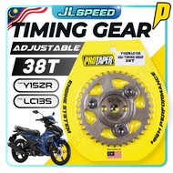 PROTAPER Y15 / LC135 Racing Adjustable Timing Gear 38T Decompression Decom Lighten Cam Gear Y15ZR V1