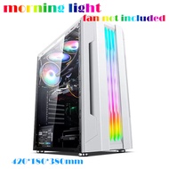 mingsu Chenguang คอมพิวเตอร์ DIY ด้านข้างโปร่งใส RGB เกมระบายความร้อนด้วยน้ำ ATX บอร์ดขนาดใหญ่แชสซี