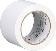 3M Vinyl Tape 764, General Purpose, 3 in x 36 yd, White, 1 Roll, Light Traffic Floor Marking Tape, S