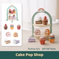 Girl High Tea Party Wooden Pretend Play Set Blender Toys Cake Toys Girl