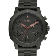 全新 NIXON Ranger Chrono 軍事戰略潮流設計腕錶-黑(A549-957)男錶女錶