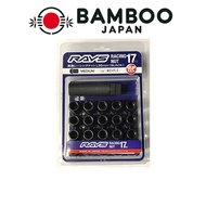 [RAYS] Racing Nuts 17HEX M12×P1.5 BK (Black) 35mm Set of 16 74130000230BK